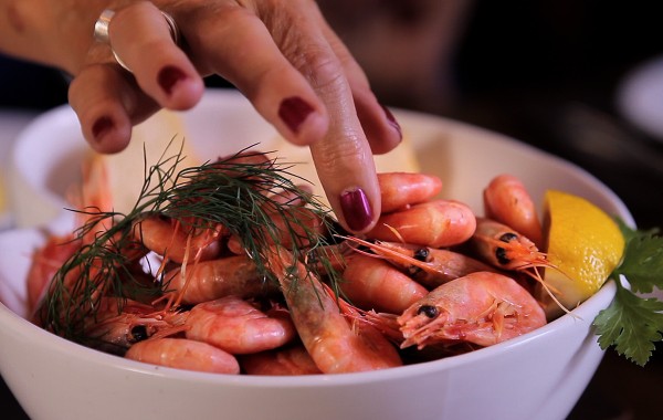 Peeling Shrimp